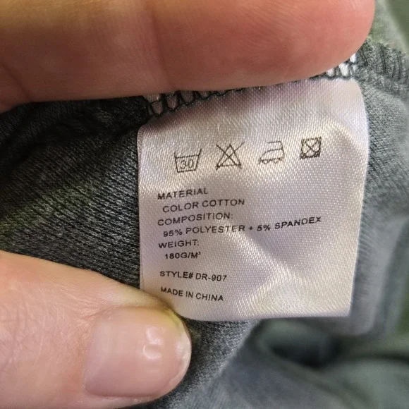 iGenjun Knit Asymmetrical Top Size XL Green Button Accent on Side‎ - Picture 8 of 8